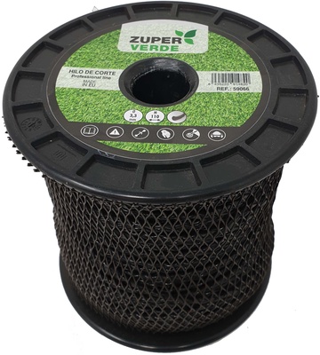 Hilo Desbrozadora Profesional Zuperverde Nylon Trenzado 3mmx133m Negro Hilo Desbrozadora Profesional Zuperverde Nylon Trenzado 3mmx133m Negro